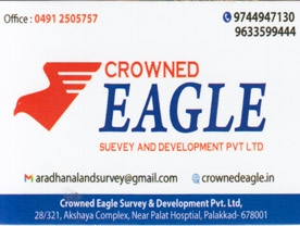 Are you searching for best Land Surveyors in Palakkad Kerala ?. Click here to get Crowned Eagle Survey and Development Pvt Ltd contact address and phone numbers