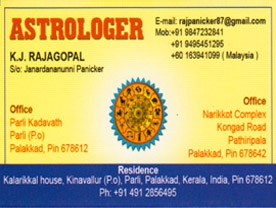 KJ Rajagopal Astrologer