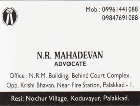 N R Mahadevan Advocate