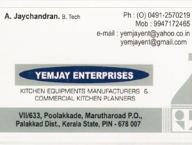 Yemjay Enterprises - Best and Top Kitchen Equipment Sales and Service in Palakkad