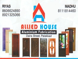 Are you searching for best Interior Designers , Aluminium fabricators , Kitchenware Shops, Doors Salesand Service, FAbricators Metal Shops, Window Sales and Service , Mosquito Net Shops , Modular Kitchen Shop in Palakkad Kerala ?. Click here to get Allied House contact address and phone numbers