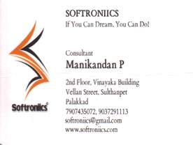 Are you searching for best Computer Training Institute,Computer Software Developments,Website Designing,Digital Marketing in Palakkad Kerala ?.
Click here to get Softroniics contact address and phone numbers