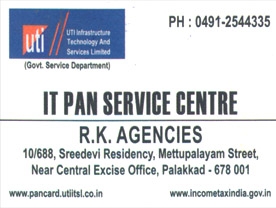 It Pan Service Centre RK Agencies - Best and Top Tax Practitioners GST in Palakkad