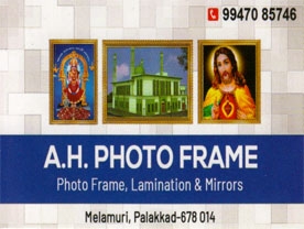 Are you searching for best Photo Framing Shop,Photo Studios,Gift Shops in Palakkad Kerala ?. Click here to get A H Photo Frame contact address and phone numbers