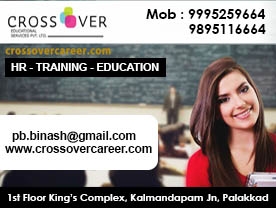 Are you searching for best Education Institutions,Coaching Centres,Study India and Abroad Consultancy,HRD Consultancy in Palakkad Kerala ?.
Click here to get Crossover Education Consultancy Services contact address and phone numbers