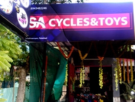 Are you searching for best Bicycle,Gift Shops Dealers in Palakkad Kerala ?. Click here to get Sa Cycles and Toys contact address and phone numbers