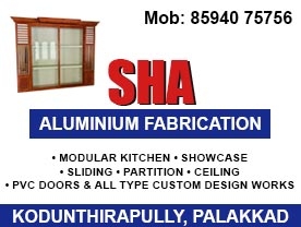 Are you searching for best Fabricators Metal Shop,Truss Works Contractors,Interior Designers, Ventian Blinds Shop,Modular Kitchen Dealers   tainless Steel Fabrication WorksRoofing Work and Contractors,Gates and Grill Works,Welding Shops,Lathes Shops,Rolling Shutter Works,Window Sales and Service,Doors Dealers and Service,Stainless Steel Fabricators,Mosquito Net Shops, Stainless Steel Fabrication Work, Interior Designers, Modular Kitchen Dealers, Ventian Blinds Shops, Curtains and Furnishing Shops,  Aluminium Fabricators in Palakkad Kerala ?.
Click here to get Sha Aluminium Fabrication contact address and phone numbers