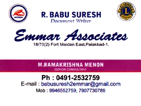 Emmar Associates - Best And Top Documents Writers in Fort Maidan East, Palakkad