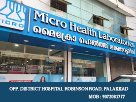 Are  you searching for best  Laboratories  , Diagnostic Center, Equipment Shopes , Diagnostic Center ,  Scaning Center  ECG   Surgical Equipment Shopes  in Palakkad ?.
Click here to get Micro Health Laboratories contact address and phone numbers