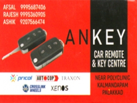 AN Key Car Remote and Key Center  - Best and Top Key Makers and Duplication Shops in Palakkad