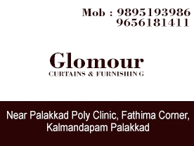 Are you searching for best Curtains and Furnishings Shop,Furnishings,Wall Paper Dealers , Interior Decorative Products,Mosquito Net Shops,Venetian Blinds Shops ,Interior Designersin Palakkad Kerala ?. 
Click here to get Glomour contact address and phone numbers