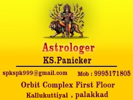 Are you searching for best Astrologers in Palakkad Kerala ?.
Click here to get KS.Panicker contact address and phone numbers