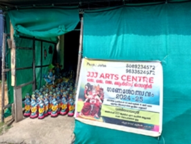 Are you searching for best Art Materials Shops,Statue Manufacturers,Mural Painting Shops,Embroidery Works,Gift Shop,Elephant Caparison Shops in Palakkad Kerala ?.
Click here to get jjj Arts Centre  contact address and phone numbers