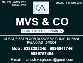 M V S and CO -  Chartered Accountant In Palakkad Kerala