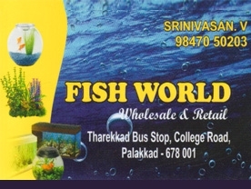 Are you searching for best Aquariums , Pet Shops in Palakkad Kerala ?. Click here to get Fish World  contact address and phone numbers