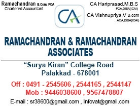 RAMACHANDRAN AND RAMACHANDRAN ASSOCIATES - Best Chartered Accountants in Palakkad