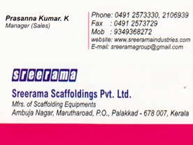 Sreerama Scaffoldings Pvt Ltd