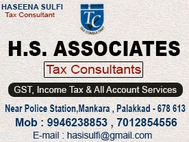 Are you searching for best Tax Practitioners  GST , Tax Consultants , Income Tax Consultants , Auditors , Digital Signature in Palakkad Kerala ?. Click here to get H S Associates contact address and phone numbers