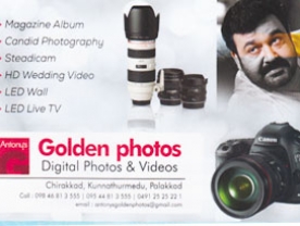 Are you searching for best Photo Studios in Palakkad Kerala ?. Click here to get Golden Photos  contact address and phone numbers