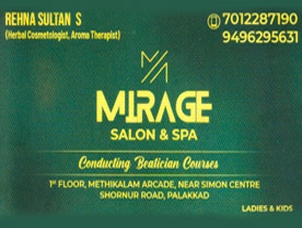 Mirage Salon and Spa - Best Beauty Parlours in Palakkad