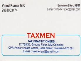 Taxmen Tax Practitioners  - Best and Top Tax Practioners GST in Palakkad