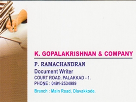 K Gopala Krishnan & Company