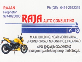 Are you searching for best Automobile Consultantsin Palakkad Kerala ?. Click here to get RAJA AUTO CONSULTANTS  contact address and phone numbers